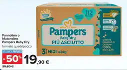 Carrefour Pannolino o Mutandino Pampers Baby Dry offerta