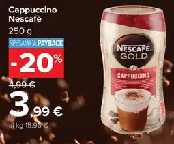 Carrefour Cappuccino Nescafé Gold offerta