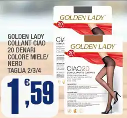 Splendidi e Splendenti Golden Lady collant ciao offerta