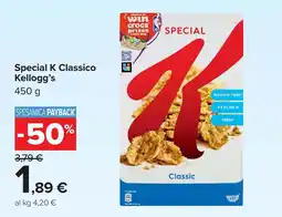 Carrefour Special K Classico Kellogg's offerta