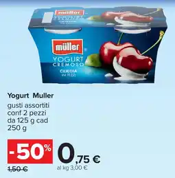 Carrefour Yogurt Muller offerta