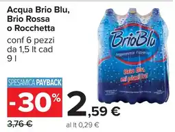 Carrefour Acqua Brio Blu offerta