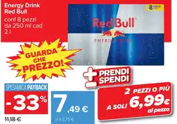 Carrefour Energy Drink Red Bull offerta