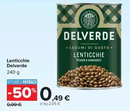 Carrefour Lenticchie Delverde offerta