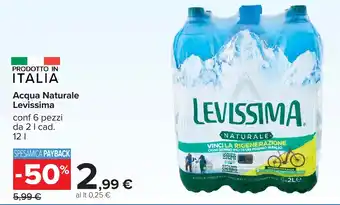 Acqua Naturale Levissima