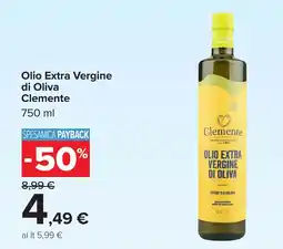 Carrefour Olio Extra Vergine di Oliva Clemente offerta