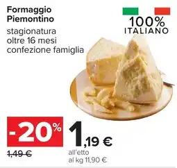 Carrefour Formaggio Piemontino offerta