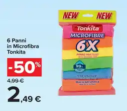 Carrefour Panni in Microfibra Tonkita offerta