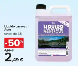 Carrefour Liquido Lavavetri Auto offerta