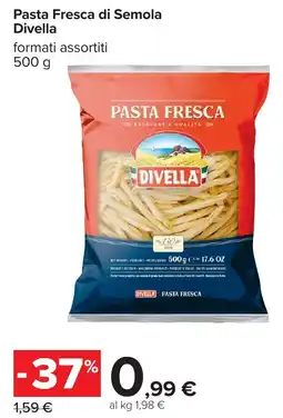 Carrefour Pasta Fresca di Semola Divella offerta