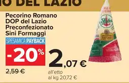 Carrefour Pecorino Romano DOP del Lazio offerta