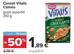 Carrefour Cereali Vitalis Cameo offerta