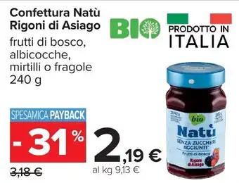 Confettura Natù Rigoni di Asiago