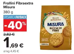 Carrefour Frollini Fibraextra Misura offerta