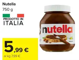 Carrefour Nutella offerta