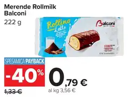 Carrefour Merende Rollmilk Balconi offerta