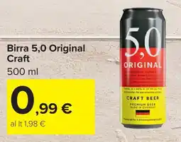 Carrefour Birra 5,0 Original Craft offerta