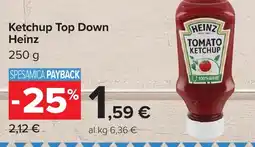 Carrefour Ketchup Top Down Heinz offerta