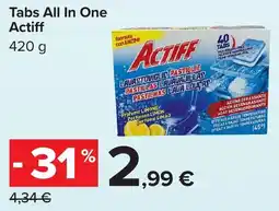 Carrefour Tabs All In One Actiff offerta