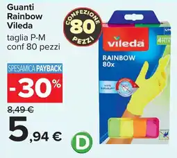 Carrefour Guanti Rainbow Vileda offerta