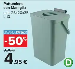 Carrefour Pattumiera con Maniglia offerta