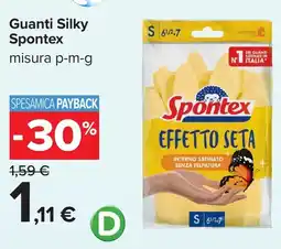 Carrefour Guanti Silky Spontex offerta