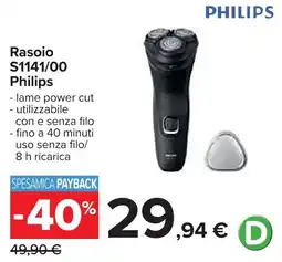 Carrefour Rasoio Philips offerta