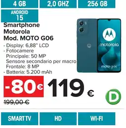 Carrefour Smartphone Motorola Mod. MOTO G06 offerta