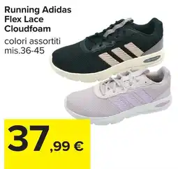 Carrefour Running Adidas Flex Lace Cloudfoam offerta