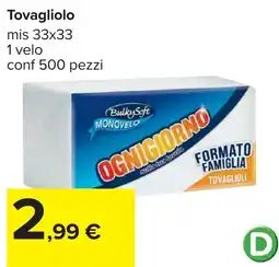 Carrefour Ognigiorno tovaglioli offerta