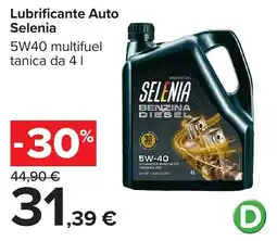 Carrefour Lubrificante Auto Selenia offerta