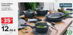 Carrefour Linea Cottura Cookcircle padella 28 cm Tognana offerta