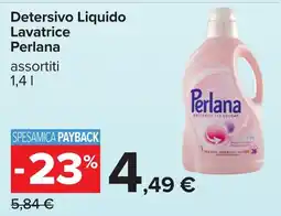Carrefour Detersivo liquido lavatrice Perlana offerta