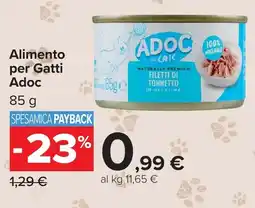 Carrefour Alimento per Gatti Adoc offerta