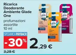 Carrefour Ricarica Deodorante Ambiente Glade One offerta