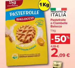 Carrefour Market Pastefrolle Balocco offerta