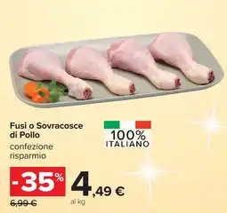 Carrefour Fusi o Sovracosce di Pollo offerta