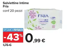 Carrefour Salviettine Intime Fria offerta