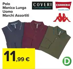 Carrefour Polo Manica Lunga Uomo Coveri Contemporary offerta