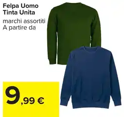 Carrefour Felpe Uomo Tinta Unità offerta