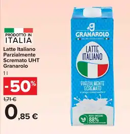 Carrefour Market Latte Italiano Parzialmente Scremato UHT Granarolo offerta