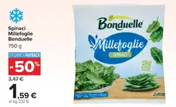 Carrefour Market Spinaci Millefoglie Bonduelle offerta