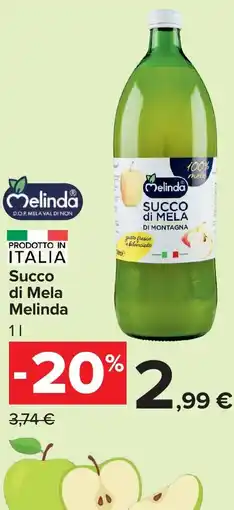 Carrefour Market Succo di Mela Melinda offerta