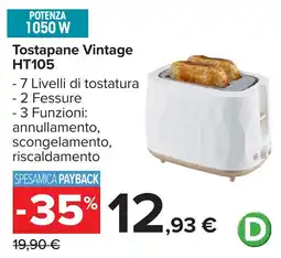 Carrefour Tostapane Vintage HT105 offerta