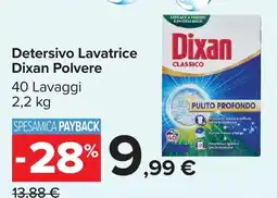Carrefour Market Detersivo Lavatrice Dixan Polvere offerta