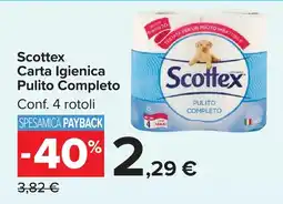 Carrefour Market Scottex Carta Igienica Pulito Completo offerta