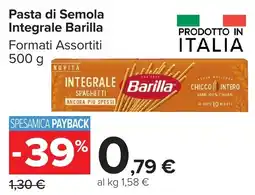 Carrefour Market Pasta di Semola Integrale Barilla offerta