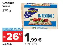 Carrefour Market Cracker Wasa Integrale offerta