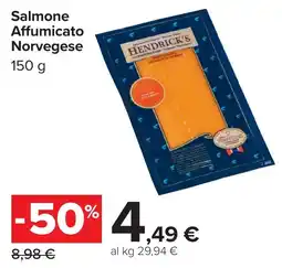 Carrefour Market Salmone Affumicato Norvegese Hendrick's offerta