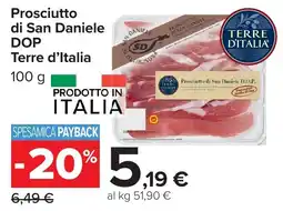 Carrefour Market Prosciutto di San Daniele DOP Terre d'Italia offerta